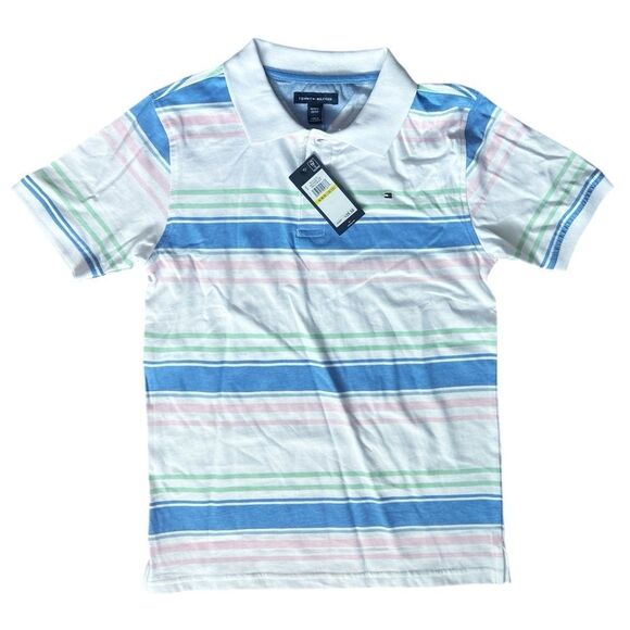 Tommy Hilfiger Polo Striped New button M - Picture 1 of 4